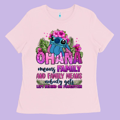 Ohana Means Family Ladies Tee Designed By Zillion Design Studio