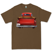 Cacao western red truck back view Premium Tee - FaDigitalArtStudio