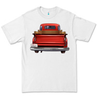 White western red truck back view Premium Tee - FaDigitalArtStudio