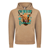 Vintage Coffee i'm freakin freezin long haired cow Vintage Hoodie - Jasminsmagicworld