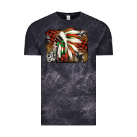 Cloud Black indian headdress christmas Vintage Tee - Jasminsmagicworld