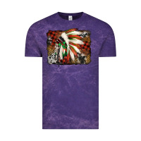 Cloud Purple indian headdress christmas Vintage Tee - Jasminsmagicworld