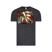 Vintage Black indian headdress christmas Vintage Tee - Jasminsmagicworld