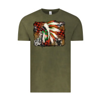 Vintage Olive indian headdress christmas Vintage Tee - Jasminsmagicworld