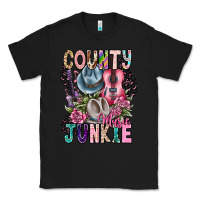 Black country music junkie Classic Tee - CowhideDigitalArt