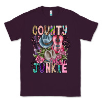 Plum country music junkie Classic Tee - CowhideDigitalArt
