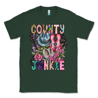 Sports Green country music junkie Classic Tee - CowhideDigitalArt