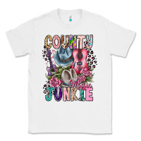 White country music junkie Classic Tee - CowhideDigitalArt
