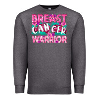 Charcoal Heather Breast Cancer Warrior Premium Sweatshirt - texasbilliewilder