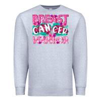 Heather Grey Breast Cancer Warrior Premium Sweatshirt - texasbilliewilder