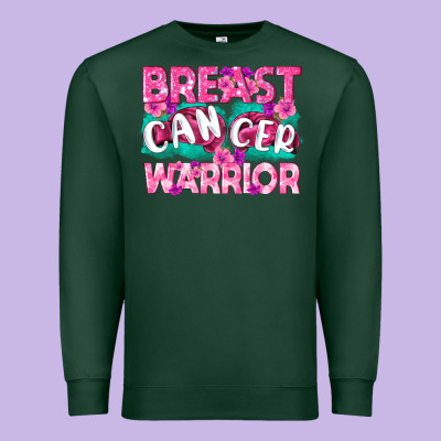 Breast Cancer Warrior Premium Sweatshirt Designed By Texasbilliewilder