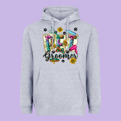 Western Pet Groomer Heavyweight Hoodie Designed By Texasbilliewilder