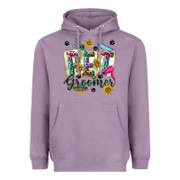 Lavender Western Pet Groomer Heavyweight Hoodie - texasbilliewilder