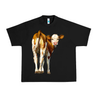 Black simmental calf Urban Heavy Tee - LillyAllenDesigns