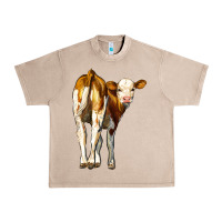 French Oak simmental calf Urban Heavy Tee - LillyAllenDesigns