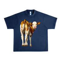 Navy simmental calf Urban Heavy Tee - LillyAllenDesigns