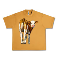 Peanut Butter simmental calf Urban Heavy Tee - LillyAllenDesigns
