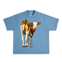 Pebble Blue simmental calf Urban Heavy Tee - LillyAllenDesigns