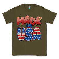 Army Green made in usa Classic Tee - MaliasSmallBusiness
