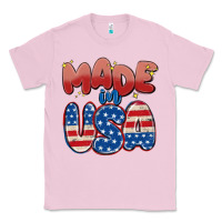 Bubblegum Pink made in usa Classic Tee - MaliasSmallBusiness
