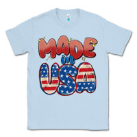 Dusty Blue made in usa Classic Tee - MaliasSmallBusiness