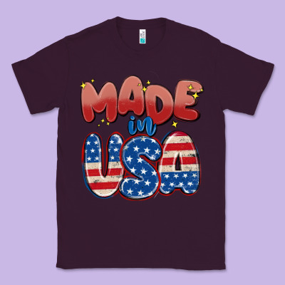 Made In Usa Classic Tee Designed By Maliassmallbusiness