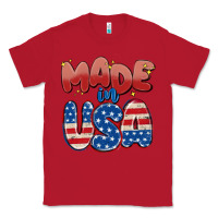 Red made in usa Classic Tee - MaliasSmallBusiness