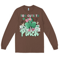 Chestnut too cute to pinch Long Sleeve Tee - MaliasSmallBusiness