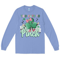 Colony Blue too cute to pinch Long Sleeve Tee - MaliasSmallBusiness