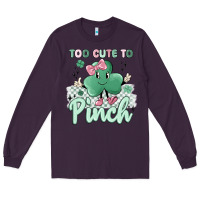 Plum too cute to pinch Long Sleeve Tee - MaliasSmallBusiness