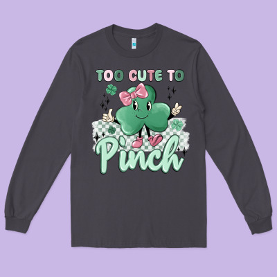 Too Cute To Pinch Long Sleeve Tee Designed By Maliassmallbusiness