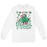 White too cute to pinch Long Sleeve Tee - MaliasSmallBusiness