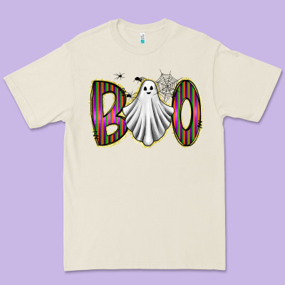 Boo Ghost Premium Tee Designed By Racoondesign