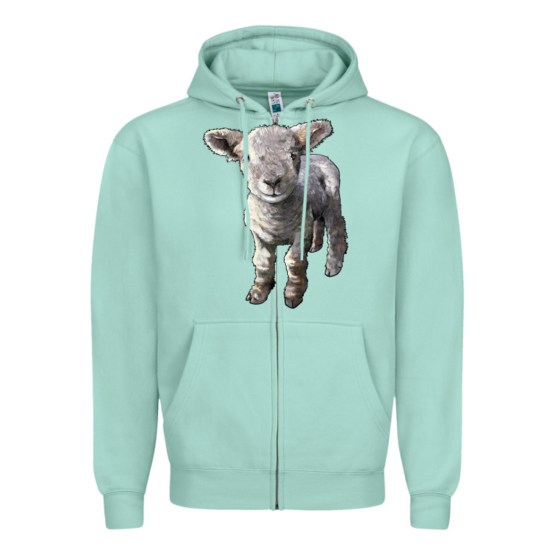 Southdown Baby Sheep Zipper Hoodie by LillyAllenDesigns | Teevron