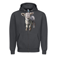 Smoke southdown baby sheep Zipper Hoodie - LillyAllenDesigns
