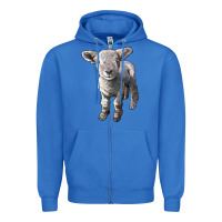 True Royal southdown baby sheep Zipper Hoodie - LillyAllenDesigns