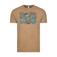 Vintage Coffee gemstone wood leopard background Vintage Tee - AdoDesignShop