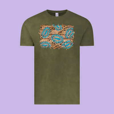 Gemstone Wood Leopard Background Vintage Tee Designed By Adodesignshop