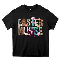 Black Easter Nurse Easter Day Heavy Core Tee - Neo Western