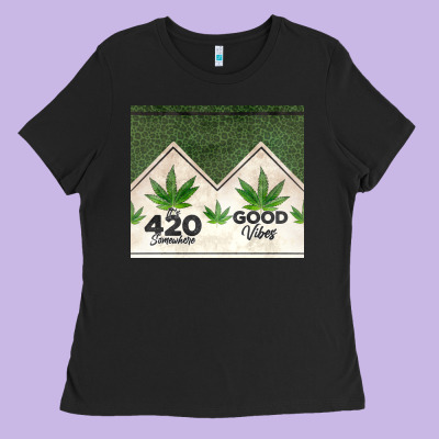 420 Somewhere Good Vibes Weed Tumbler2 Ladies Tee Designed By Cts Tumbler Store