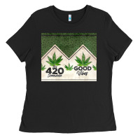 Black 420 somewhere good vibes weed tumbler2 Ladies Tee - CTS Tumbler Store