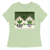 Matcha 420 somewhere good vibes weed tumbler2 Ladies Tee - CTS Tumbler Store