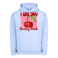 Pigment Grape Ice I like you cherry much Valentine's Day Urban Hoodie - FaDigitalArtStudio
