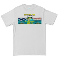 Dove Grey fishing dad  libbey glass Premium Tee - HRA Design Shop