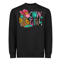 Cow Girl Western Boots Heavyweight Sweatshirt | Teevron