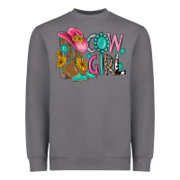 Storm cow girl western boots Heavyweight Sweatshirt - MaliasSmallBusiness