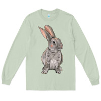 Matcha Easter bunny Long Sleeve Tee - NancyCooperArtShop