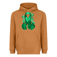 Meerkat Emerald green ribbon Liver Cancer boxing gloves Heavyweight Hoodie - NancyCooperArtShop