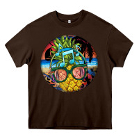 Chocolate Brown pineapple relaxing Heavy Core Tee - BarkalooDesign