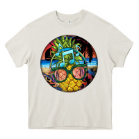Cream pineapple relaxing Heavy Core Tee - BarkalooDesign